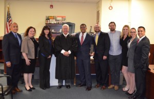 Photo from left: Farmer Jaffe attorney Gabe Zambrano, AAJ Co-Chairs Beth Feder and Elizabeth Finzio, Farmer Jaffe Of Counsel Gary Farmer, Sr. and representatives from the Barry University School of Law